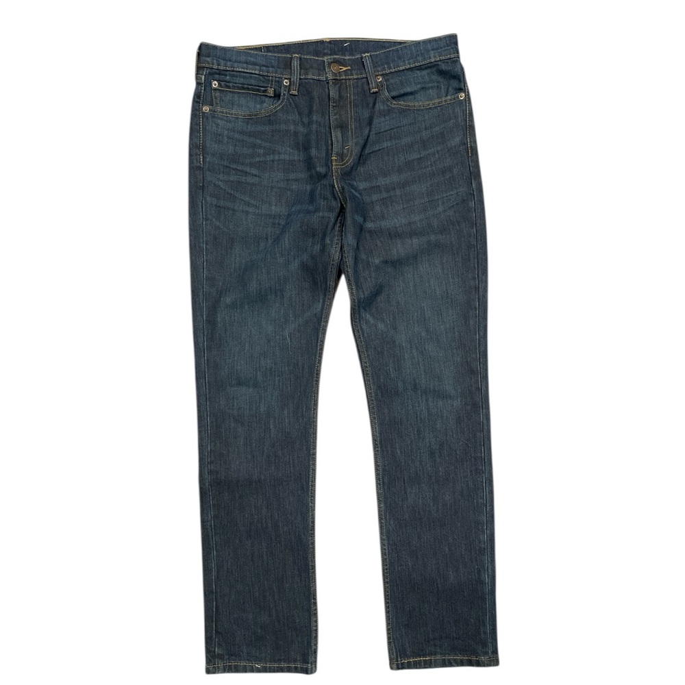Levi’s 511 Slim Dark Wash Jeans 34 Minimalist Straight Denim Unisex